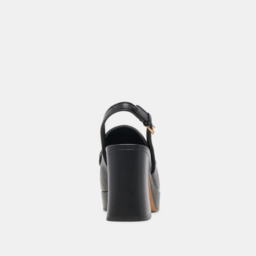 SIRUS HEELS BLACK LEATHER^Dolce Vita Online