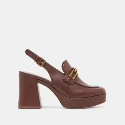 SIRUS HEELS CHOCOLATE LEATHER^Dolce Vita Clearance