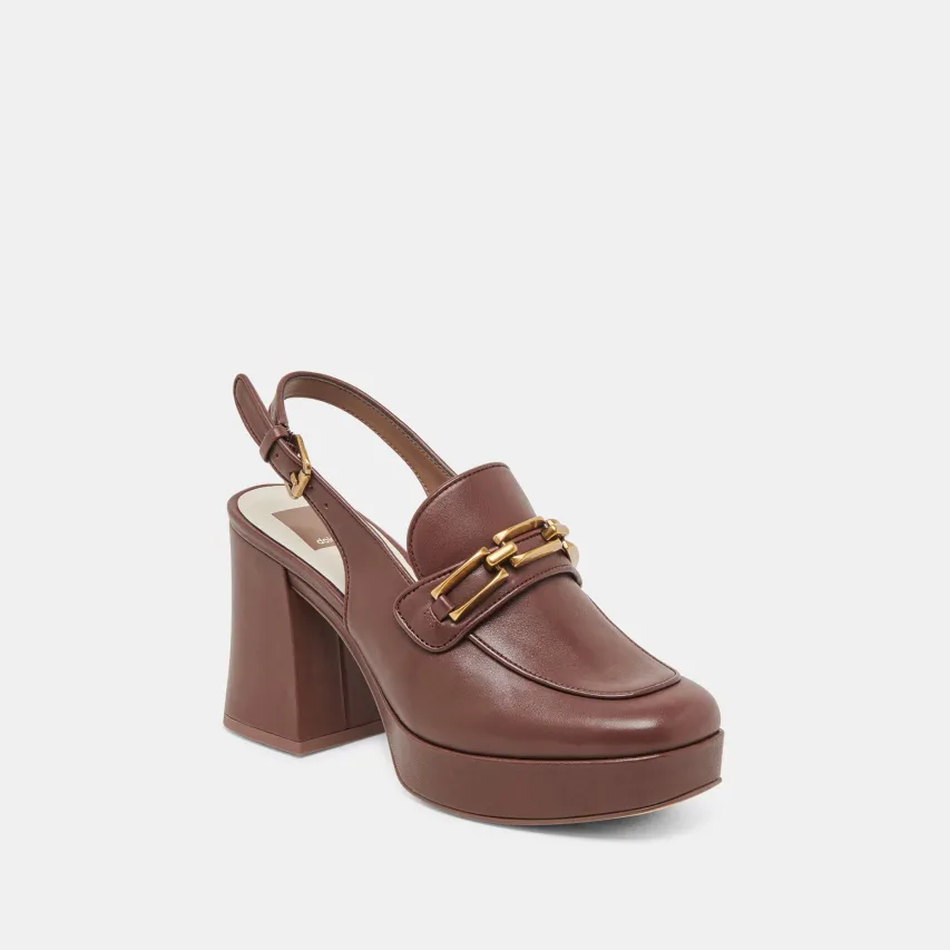 SIRUS HEELS CHOCOLATE LEATHER^Dolce Vita Clearance