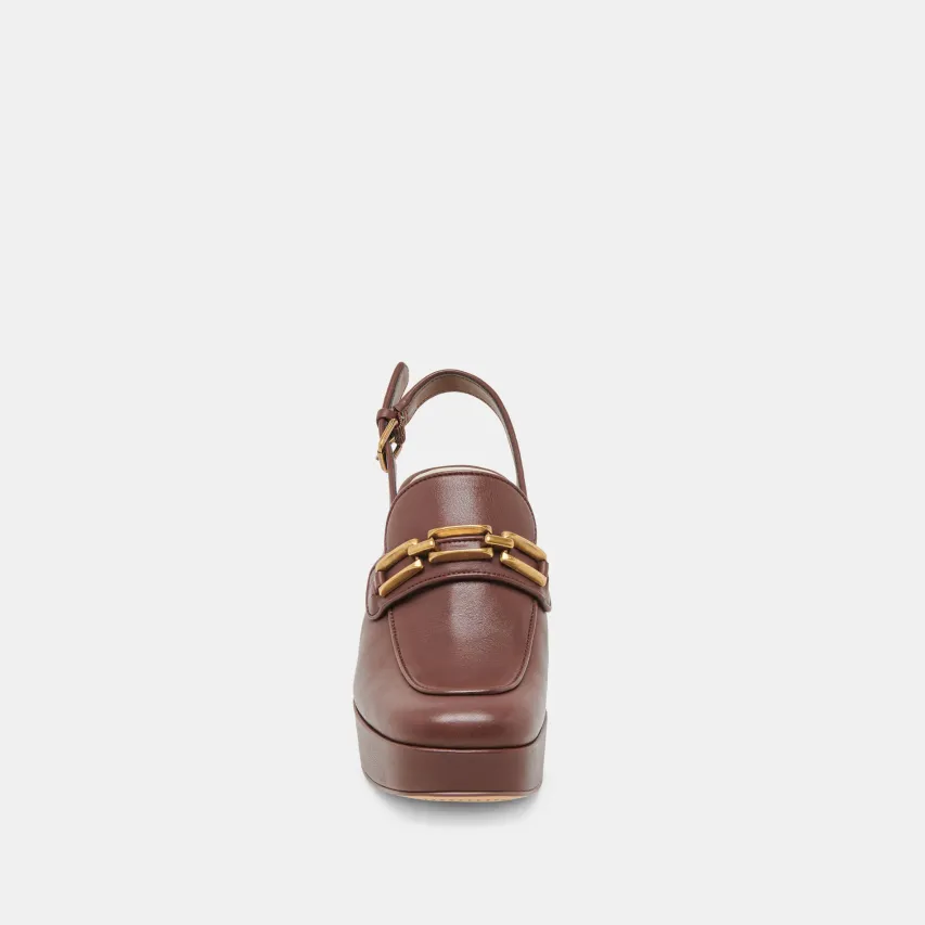 SIRUS HEELS CHOCOLATE LEATHER^Dolce Vita Clearance