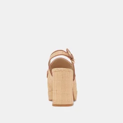 SIRUS HEELS LT NATURAL RAFFIA^Dolce Vita Fashion
