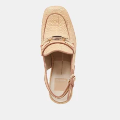 SIRUS HEELS LT NATURAL RAFFIA^Dolce Vita Fashion