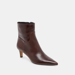 SONDRA BOOTIES MAHOGANY LEATHER^Dolce Vita Fashion