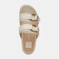 SOYA SANDALS WHITE LEATHER^Dolce Vita Best