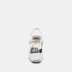 SOYER HEELS SILVER DISTRESSED LEATHER^Dolce Vita Clearance