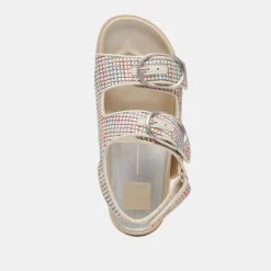 STARLA PRIDE SANDALS WHITE MULTI RAFFIA^Dolce Vita Clearance