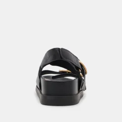STARLA SANDALS BLACK LEATHER^Dolce Vita New