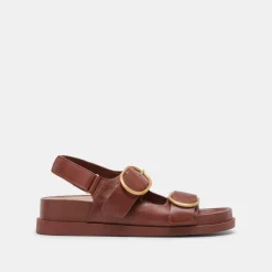 STARLA SANDALS BROWN LEATHER^Dolce Vita Discount