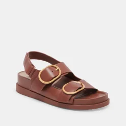 STARLA SANDALS BROWN LEATHER^Dolce Vita Discount