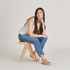 STARLA SANDALS GOLD DISTRESSED LEATHER^Dolce Vita Discount