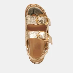 STARLA SANDALS GOLD DISTRESSED LEATHER^Dolce Vita Discount