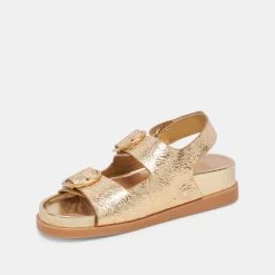 STARLA SANDALS GOLD DISTRESSED LEATHER^Dolce Vita Discount