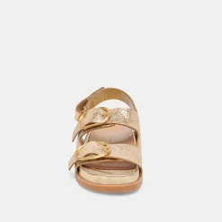 STARLA SANDALS GOLD DISTRESSED LEATHER^Dolce Vita Discount