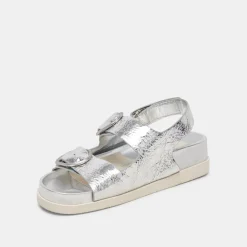 STARLA SANDALS SILVER DISTRESSED LEATHER^Dolce Vita Sale