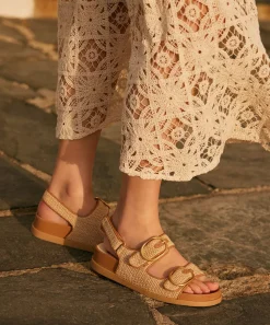 STARLA SANDALS TAN MULTI WOVEN^Dolce Vita New