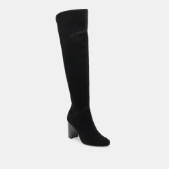 SURY WIDE CALF BOOTS ONYX SUEDE^Dolce Vita Best