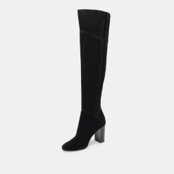 SURY WIDE CALF BOOTS ONYX SUEDE^Dolce Vita Best