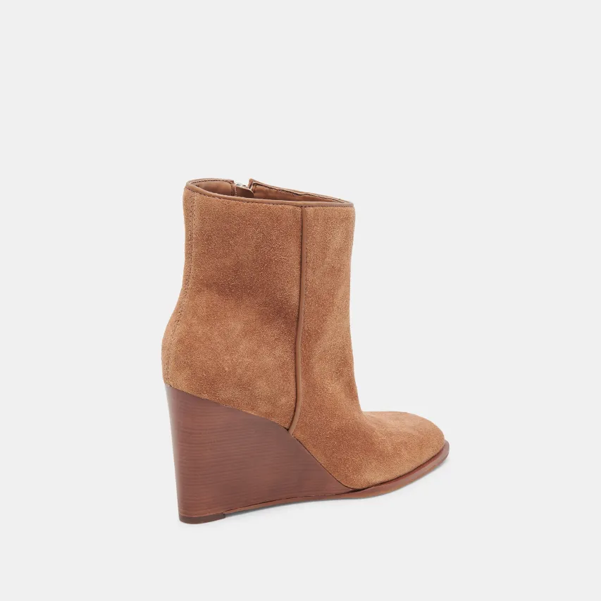 SUSANN WIDE BOOTIES CHESTNUT SUEDE^Dolce Vita New