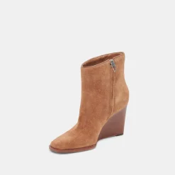 SUSANN WIDE BOOTIES CHESTNUT SUEDE^Dolce Vita New