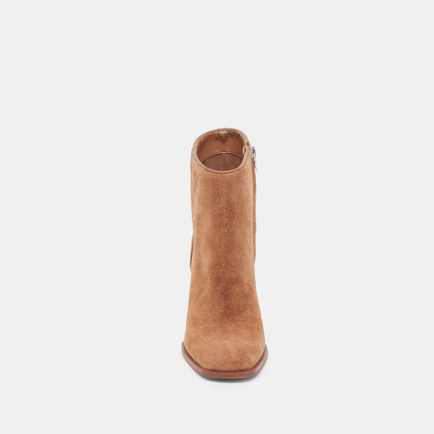 SUSANN WIDE BOOTIES CHESTNUT SUEDE^Dolce Vita New