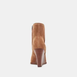 SUSANN WIDE BOOTIES CHESTNUT SUEDE^Dolce Vita New