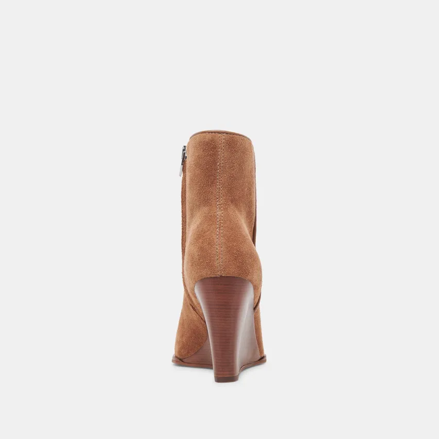 SUSANN WIDE BOOTIES CHESTNUT SUEDE^Dolce Vita New