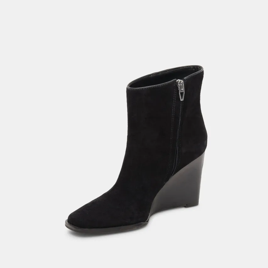 SUSANN WIDE BOOTIES ONYX SUEDE^Dolce Vita Online