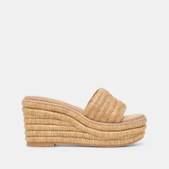 THRONE WEDGES LT NATURAL RAFFIA^Dolce Vita Fashion