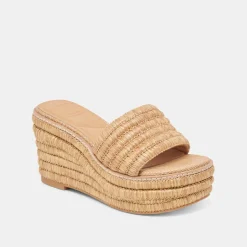 THRONE WEDGES LT NATURAL RAFFIA^Dolce Vita Fashion