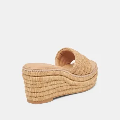 THRONE WEDGES LT NATURAL RAFFIA^Dolce Vita Fashion