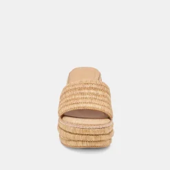 THRONE WEDGES LT NATURAL RAFFIA^Dolce Vita Fashion