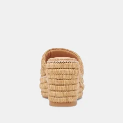 THRONE WEDGES LT NATURAL RAFFIA^Dolce Vita Fashion