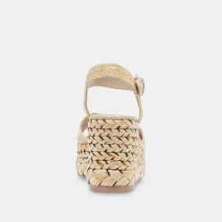 TIAGO WEDGES LT NATURAL RAFFIA^Dolce Vita Online