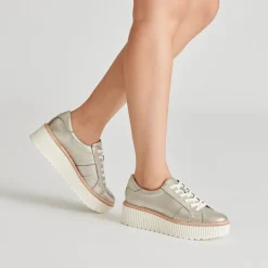 TIGER SNEAKERS LIGHT GOLD LEATHER^Dolce Vita Best