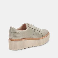TIGER SNEAKERS LIGHT GOLD LEATHER^Dolce Vita Best