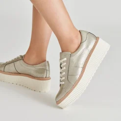 TIGER SNEAKERS LIGHT GOLD LEATHER^Dolce Vita Best