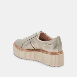 TIGER SNEAKERS LIGHT GOLD LEATHER^Dolce Vita Best