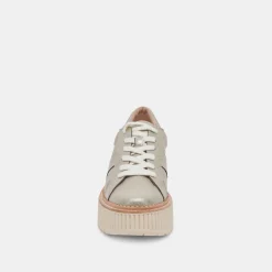 TIGER SNEAKERS LIGHT GOLD LEATHER^Dolce Vita Best