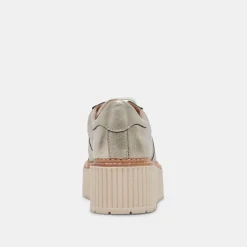 TIGER SNEAKERS LIGHT GOLD LEATHER^Dolce Vita Best