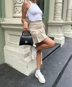 TIGER SNEAKERS WHITE LEATHER^Dolce Vita New