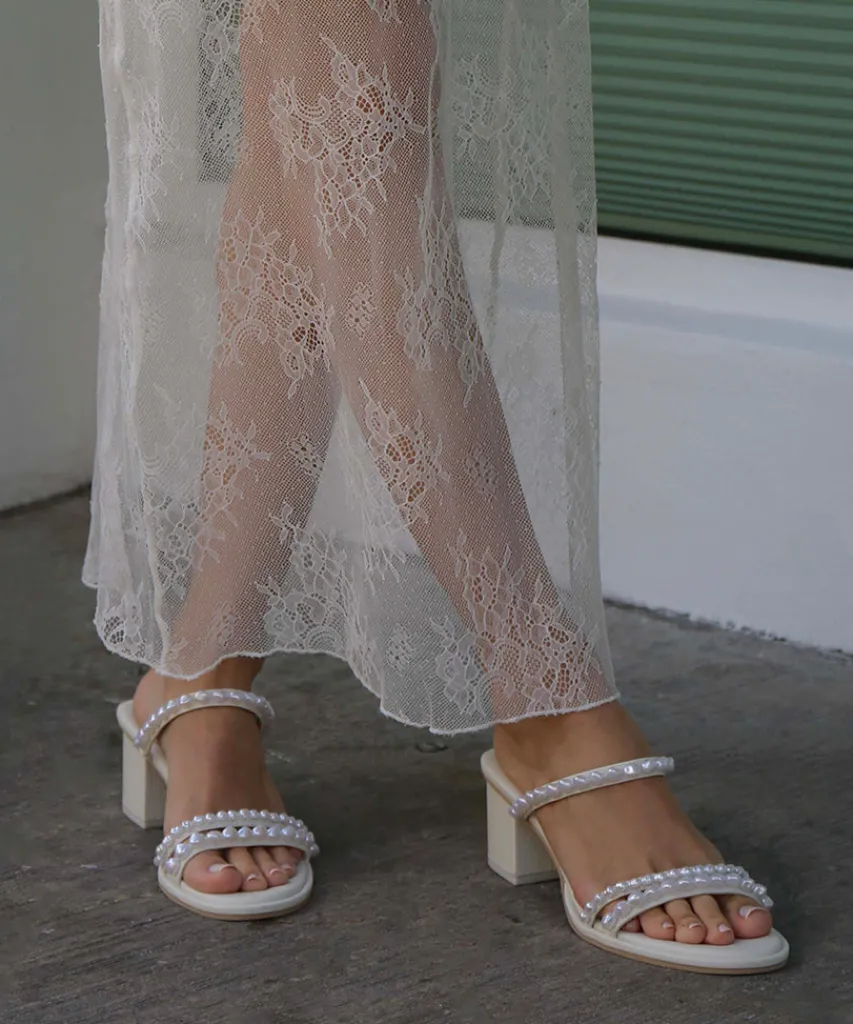 TINKER PEARL HEELS VANILLA PEARLS^Dolce Vita Fashion