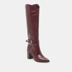 TYRONE BOOTS CRANBERRY LEATHER^Dolce Vita New