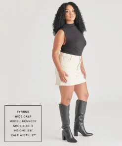 TYRONE WIDE CALF BOOTS BLACK LEATHER^Dolce Vita Discount