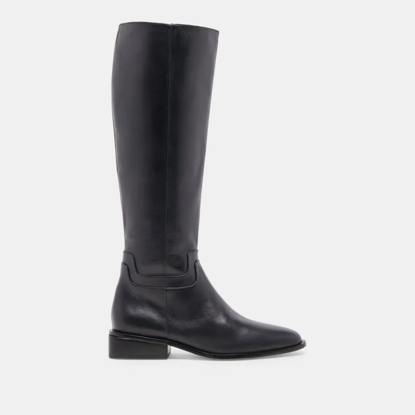 VERDI BOOTS BLACK LEATHER^Dolce Vita Outlet