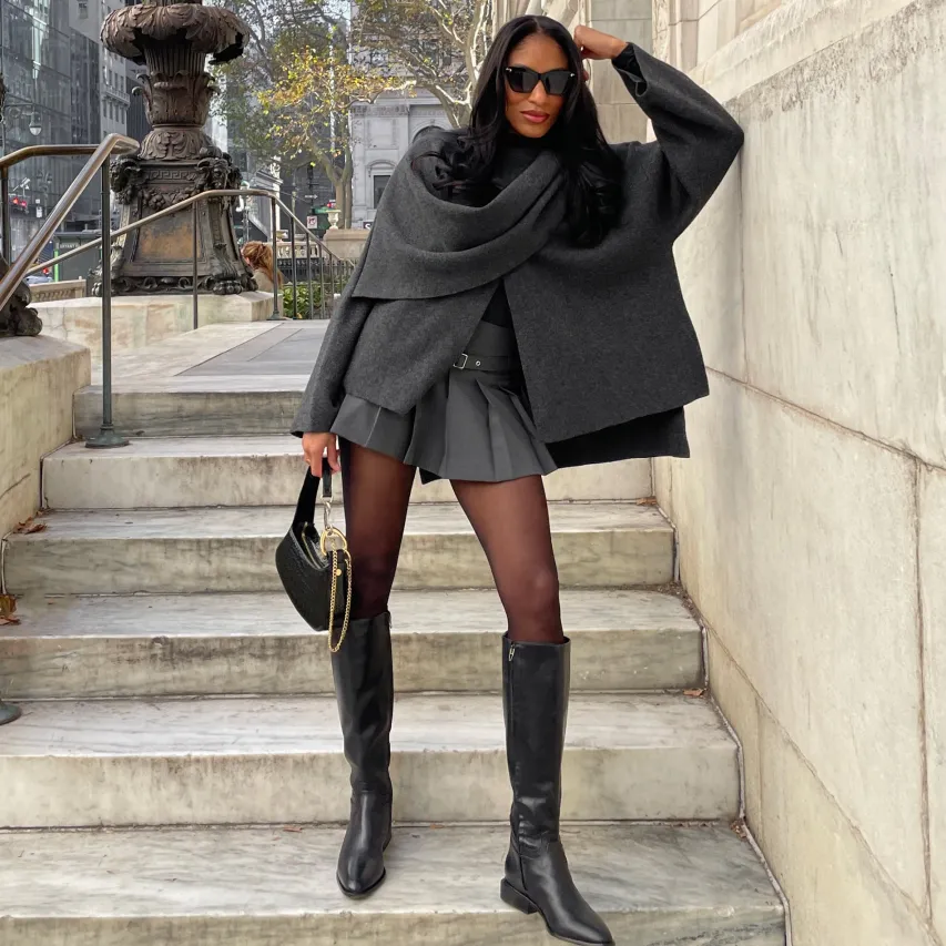 VERDI BOOTS BLACK LEATHER^Dolce Vita Outlet