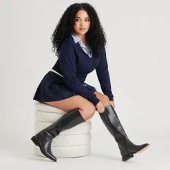 VERDI BOOTS BLACK LEATHER^Dolce Vita Outlet