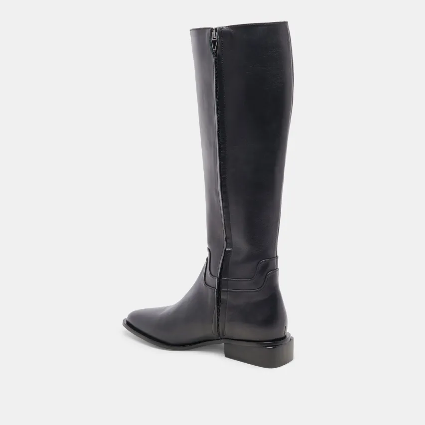 VERDI BOOTS BLACK LEATHER^Dolce Vita Outlet