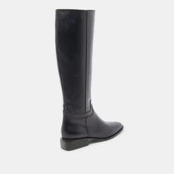 VERDI WIDE CALF BOOTS BLACK LEATHER^Dolce Vita Clearance