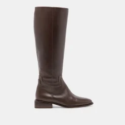 VERDI WIDE CALF BOOTS WALNUT LEATHER^Dolce Vita Outlet