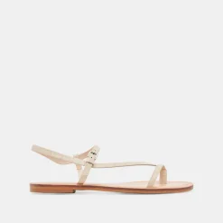 WANDRE SANDALS BONE EMBOSSED LEATHER^Dolce Vita Sale
